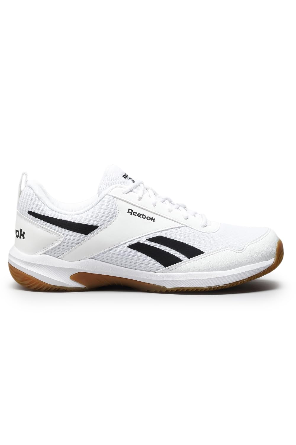 Reebok Men's Badminton Shoes Cushioned Non-Marking Indoor Sports Shoes for Men | Lightweight Flexible Court Shoe | Badminton, Tennis & Indoor Sports | Courtflex M