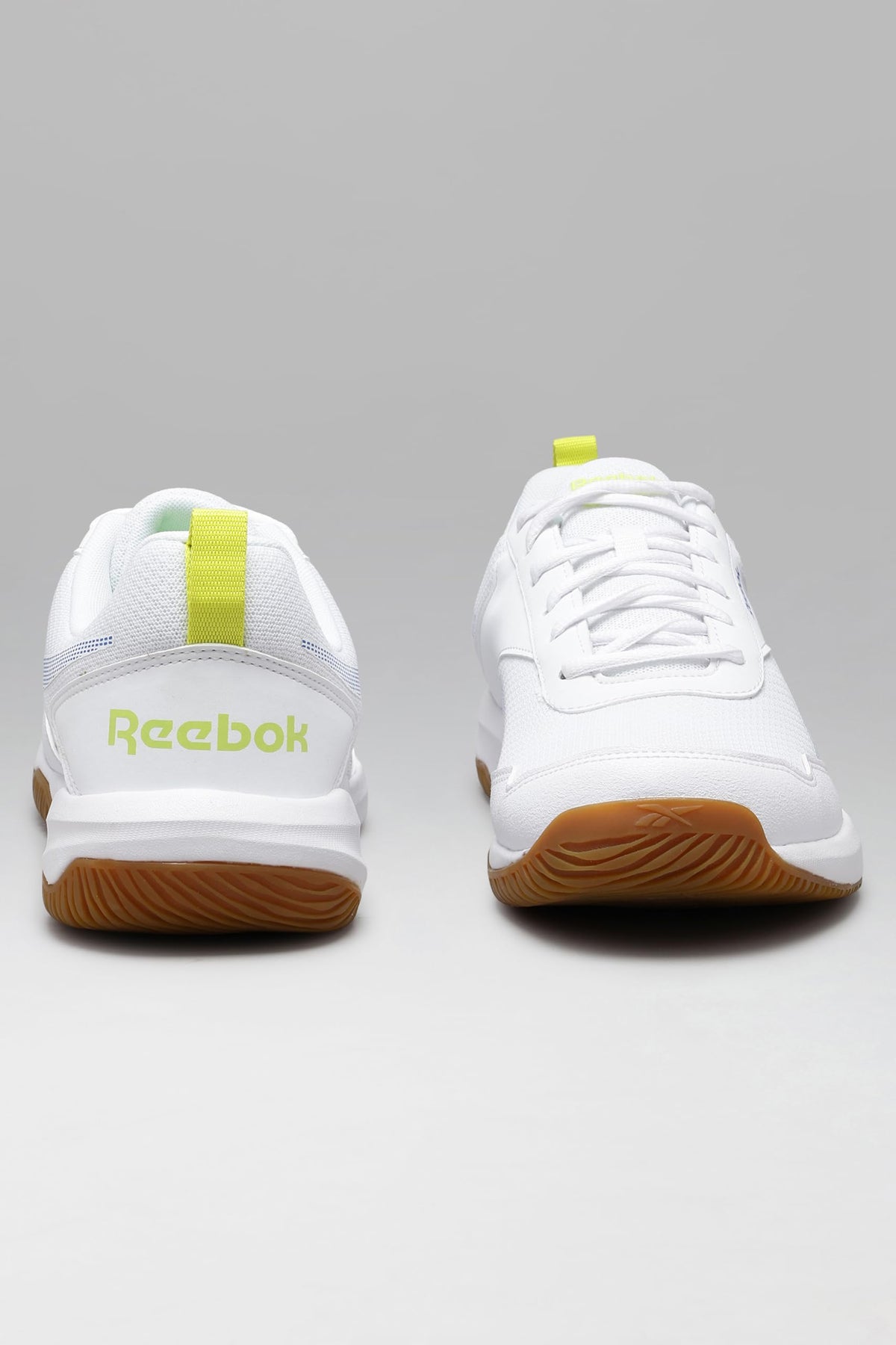 Reebok Men's Badminton Shoes Cushioned Non-Marking Indoor Sports Shoes for Men | Lightweight Flexible Court Shoe | Badminton, Tennis & Indoor Sports | Courtflex M
