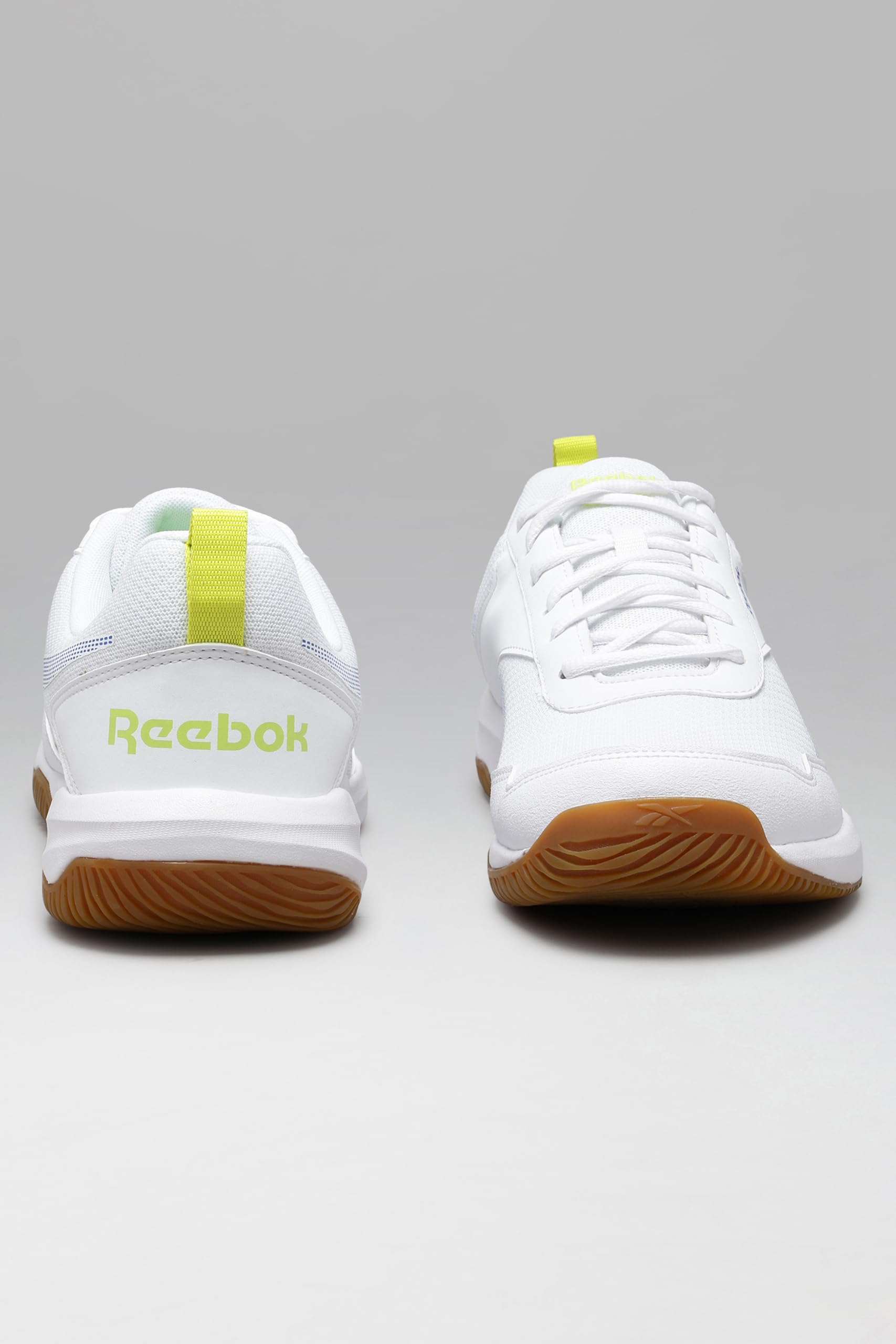 Reebok Men's Badminton Shoes Cushioned Non-Marking Indoor Sports Shoes for Men | Lightweight Flexible Court Shoe | Badminton, Tennis & Indoor Sports | Courtflex M