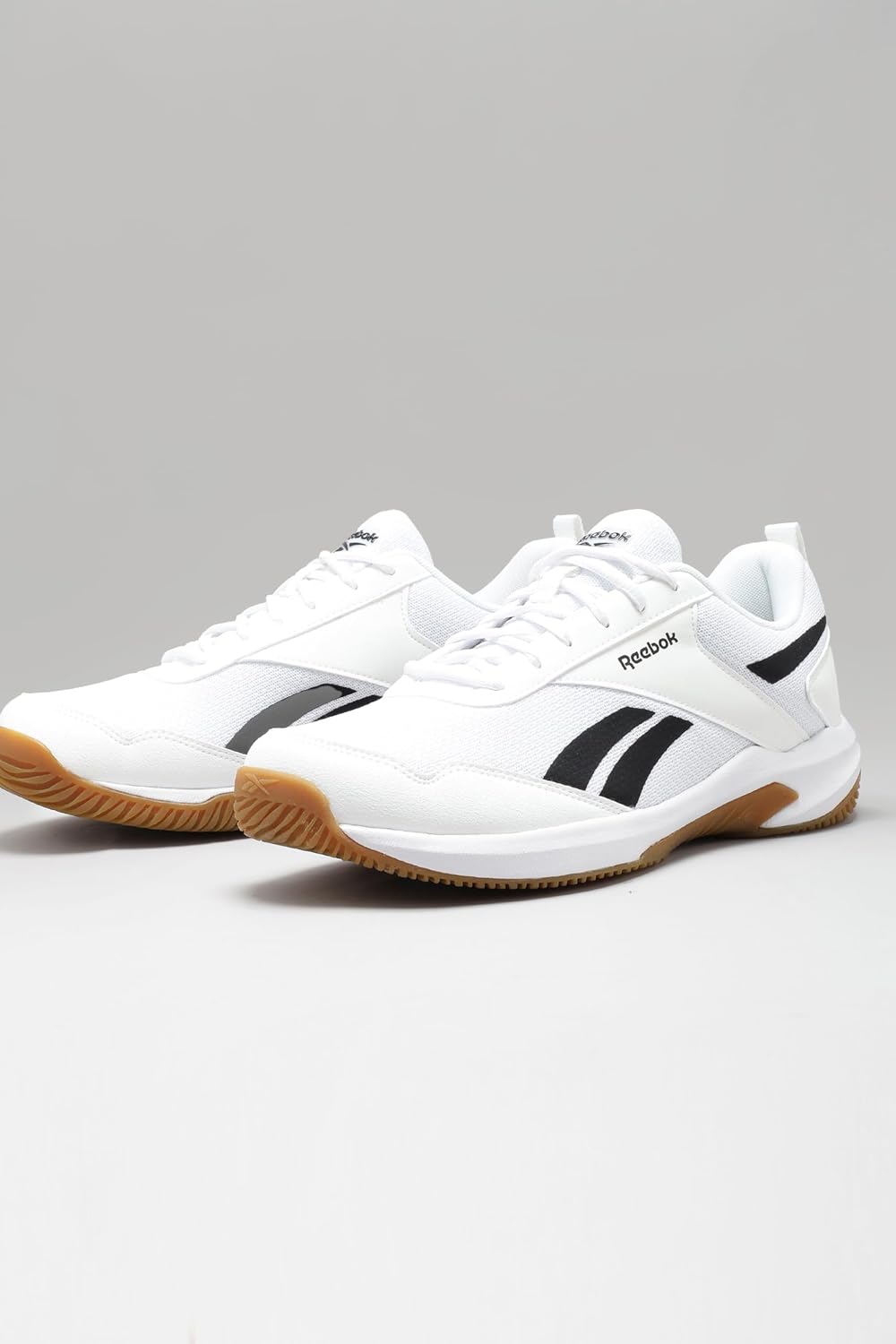 Reebok Men's Badminton Shoes Cushioned Non-Marking Indoor Sports Shoes for Men | Lightweight Flexible Court Shoe | Badminton, Tennis & Indoor Sports | Courtflex M