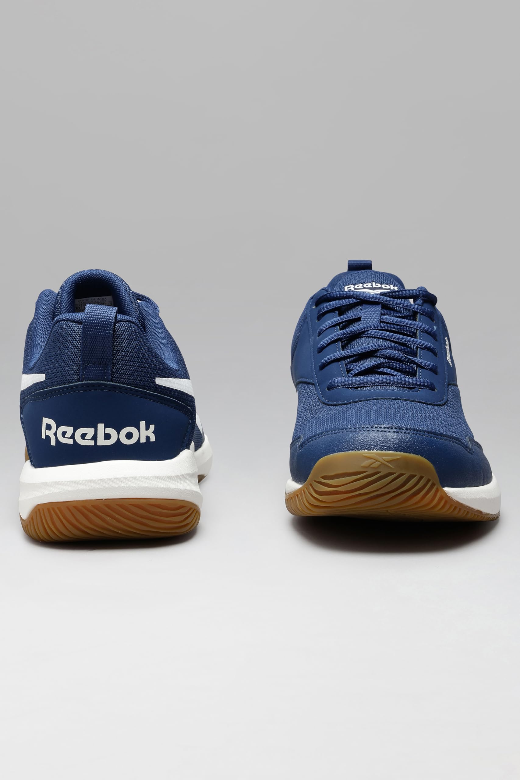 Reebok Men's Badminton Shoes Cushioned Non-Marking Indoor Sports Shoes for Men | Lightweight Flexible Court Shoe | Badminton, Tennis & Indoor Sports | Courtflex M