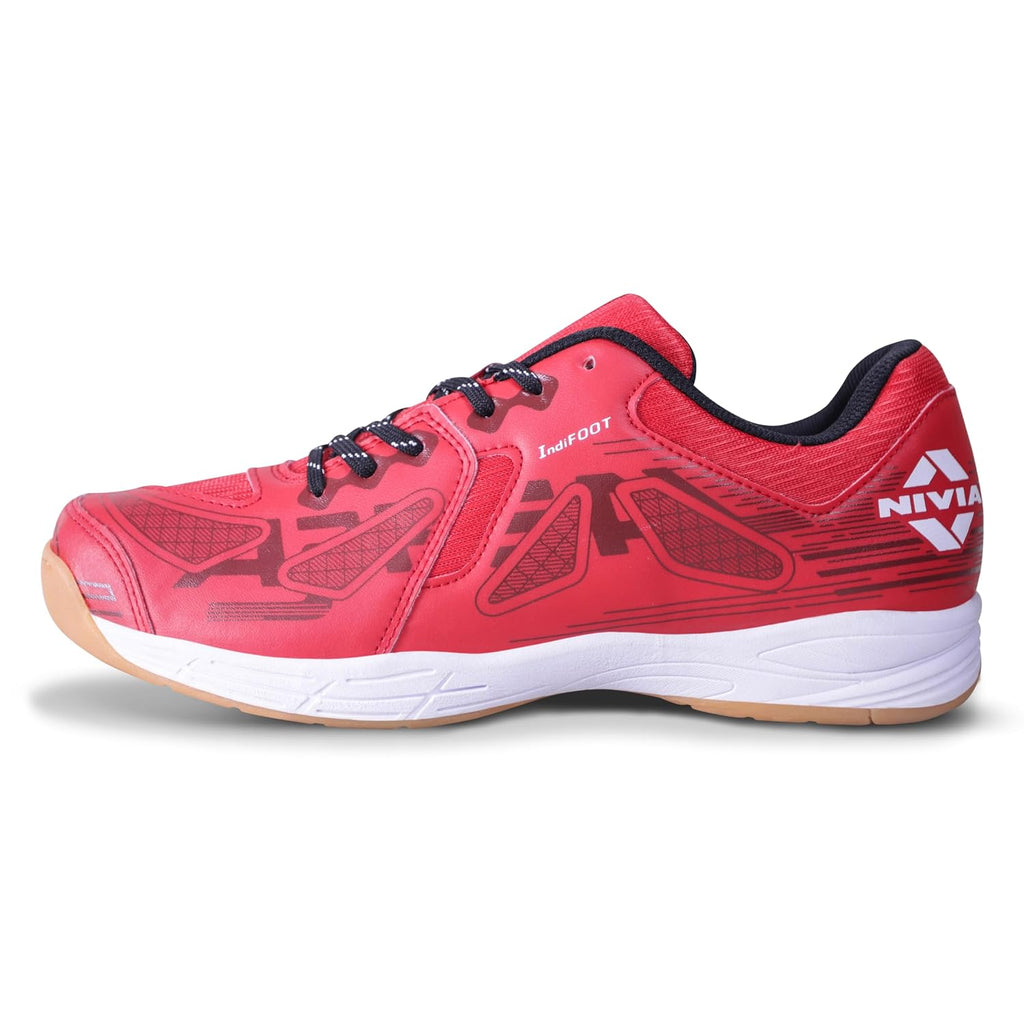 Nivia Appeal 4.0 Non-Marking Badminton Shoes for Men, Duofoam Midsole, Hexa-Grip Outsole, Breathable Mesh Upper, Neutral Arch Fit, Lightweight Cushioning & Stability
