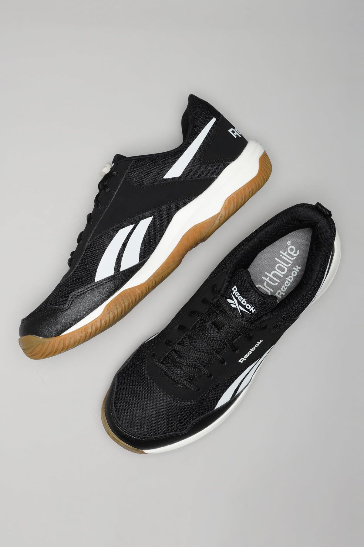 Reebok Men's Badminton Shoes Cushioned Non-Marking Indoor Sports Shoes for Men | Lightweight Flexible Court Shoe | Badminton, Tennis & Indoor Sports | Courtflex M