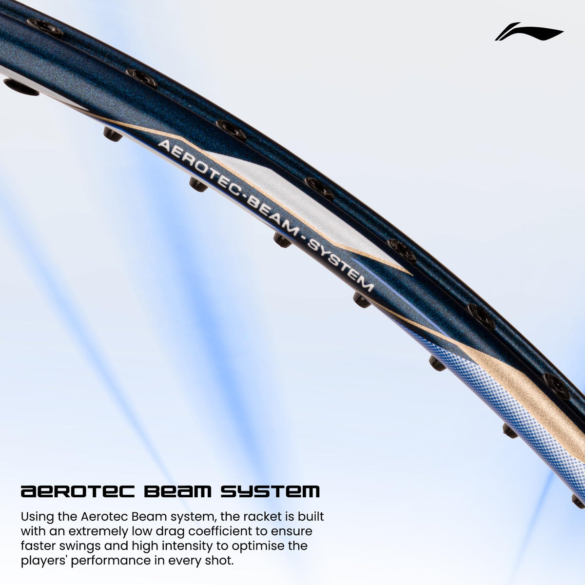 Li-Ning G-Force 5k Superlite Badminton Racket with Full Cover | 78 Grams | Max Tension : ≤30 lbs | Enhanced Control, Fast Swing Speed & Aero Frame Tech