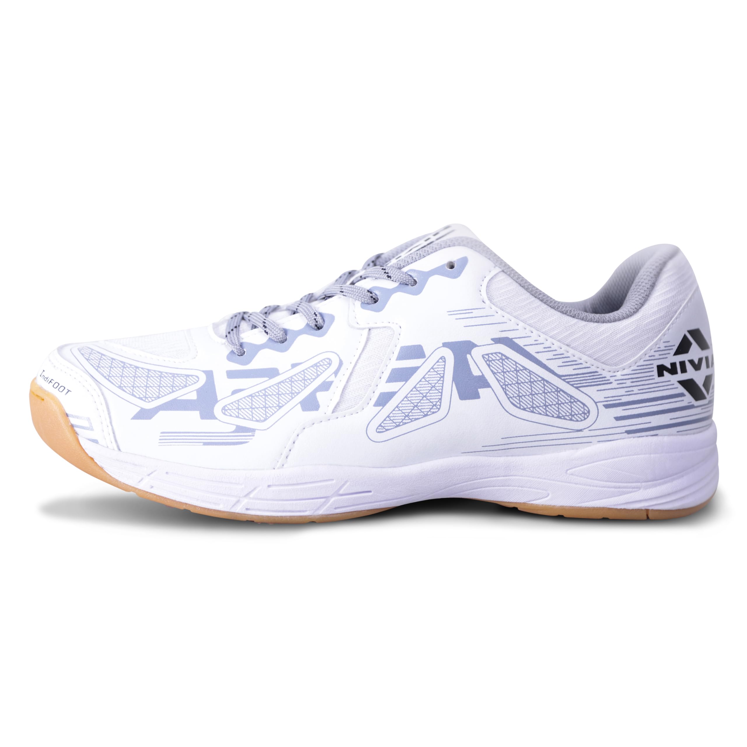 Nivia Appeal 4.0 Non-Marking Badminton Shoes for Men, Duofoam Midsole, Hexa-Grip Outsole, Breathable Mesh Upper, Neutral Arch Fit, Lightweight Cushioning & Stability