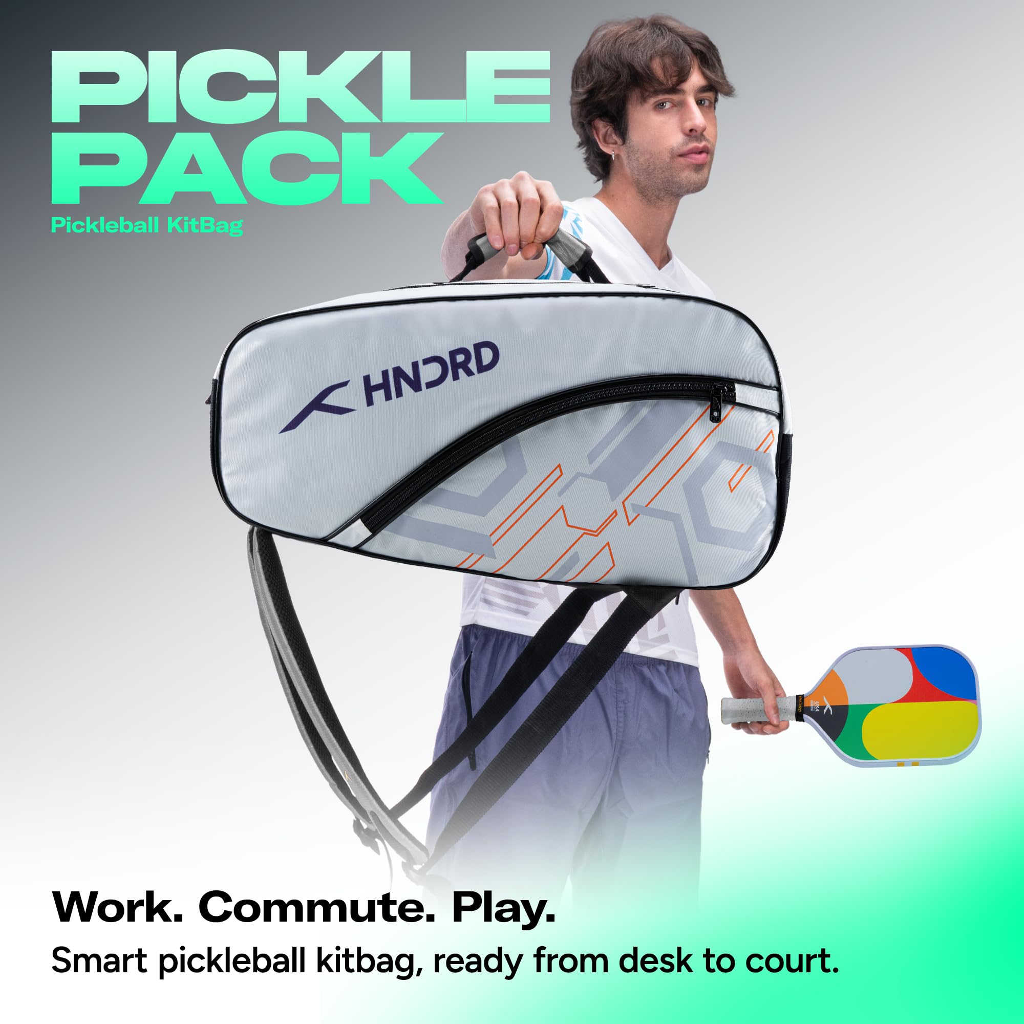 HUNDRED Pickle Pack Pickleball Kit Bag | Spacious Paddle Sports Kit Bag with Large Compartment for Paddles, Shoes & Gear – Ideal for Sports, Gym & Travel | Unisex Design