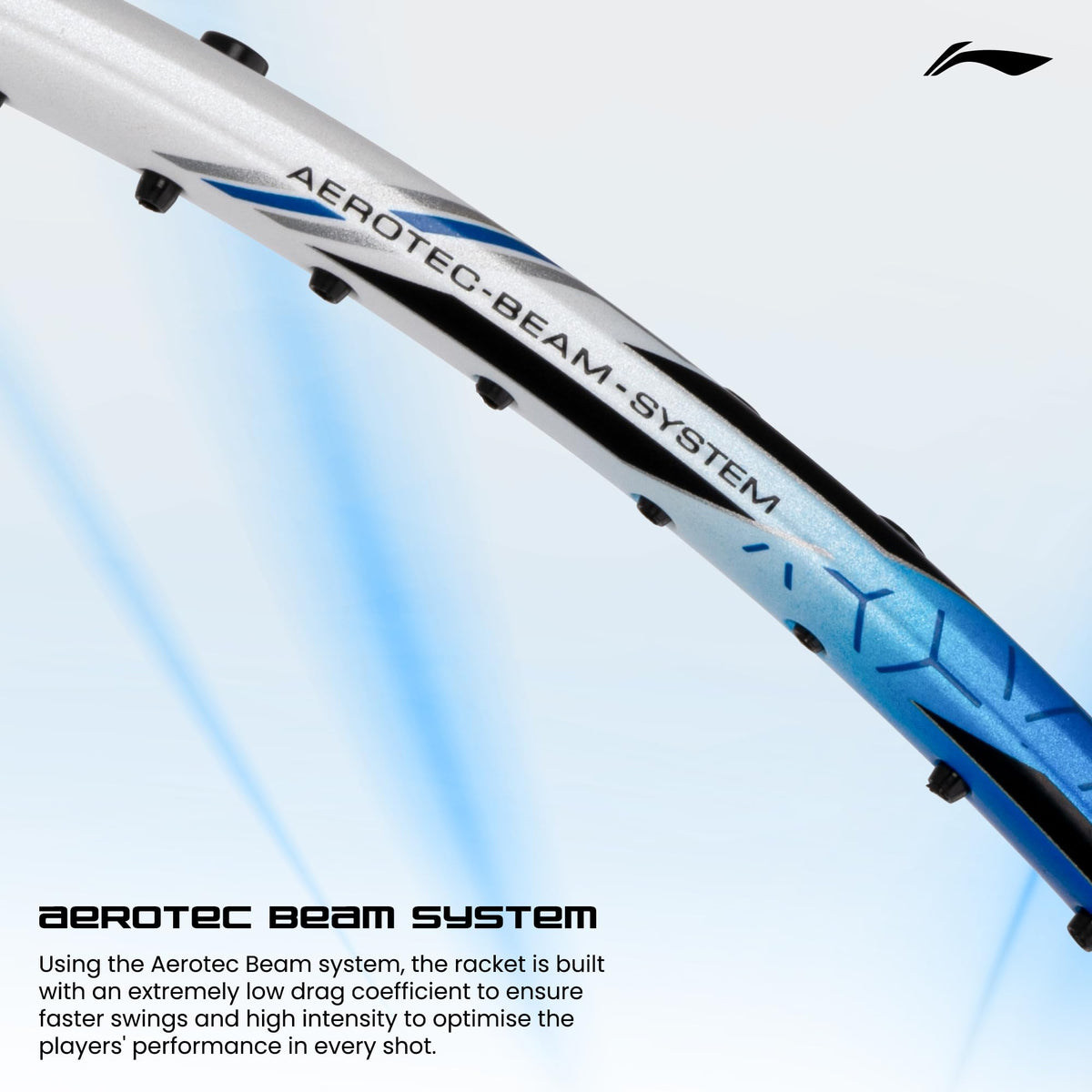 Li-Ning G-Force 5k Superlite Badminton Racket with Full Cover | 78 Grams | Max Tension : ≤30 lbs | Enhanced Control, Fast Swing Speed & Aero Frame Tech