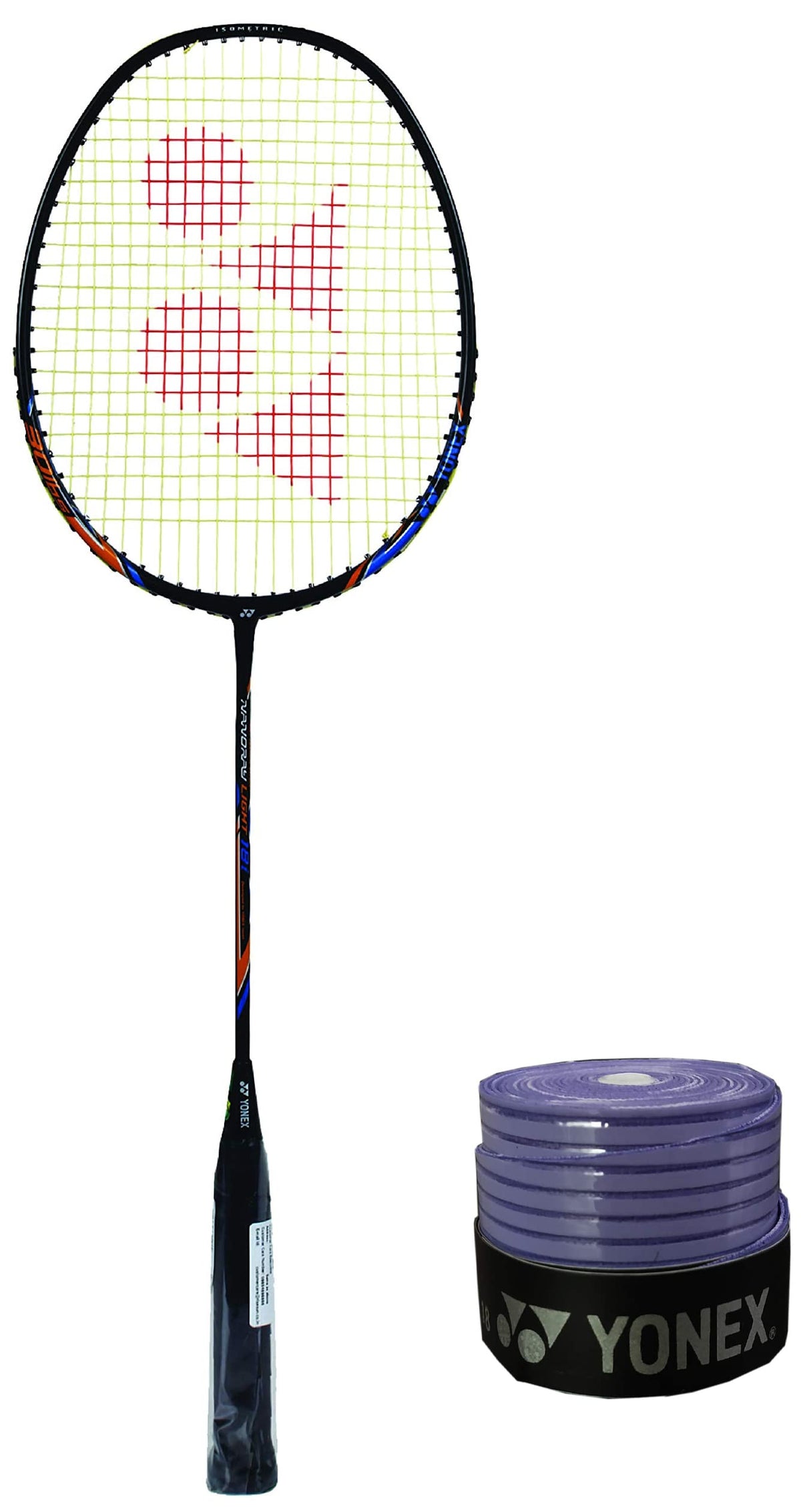 Yonex Nanoray Light 18i Graphite Badminton Racquet with Free Full Cover (77 Grams, 30 Lbs Tension, Black)