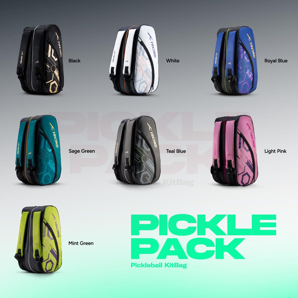 HUNDRED Pickle Pack Pickleball Kit Bag | Spacious Paddle Sports Kit Bag with Large Compartment for Paddles, Shoes & Gear – Ideal for Sports, Gym & Travel | Unisex Design