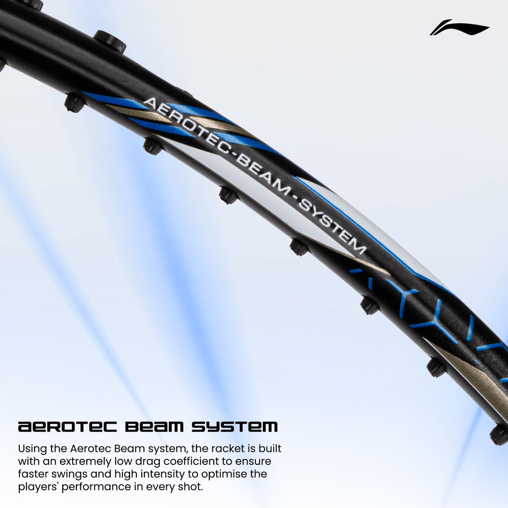 Li-Ning G-Force 5k Superlite Badminton Racket with Full Cover | 78 Grams | Max Tension : ≤30 lbs | Enhanced Control, Fast Swing Speed & Aero Frame Tech