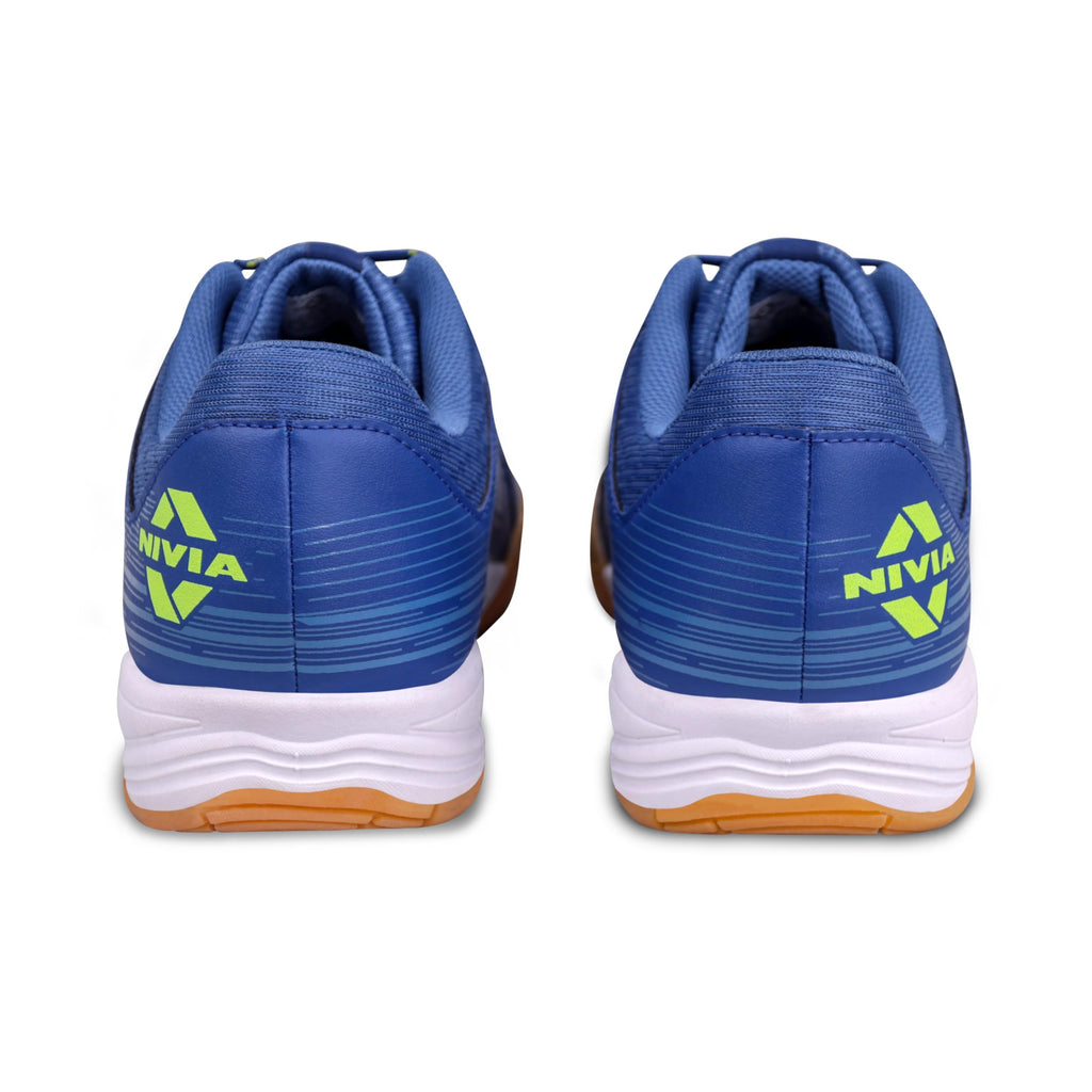 Nivia Appeal 4.0 Non-Marking Badminton Shoes for Men, Duofoam Midsole, Hexa-Grip Outsole, Breathable Mesh Upper, Neutral Arch Fit, Lightweight Cushioning & Stability