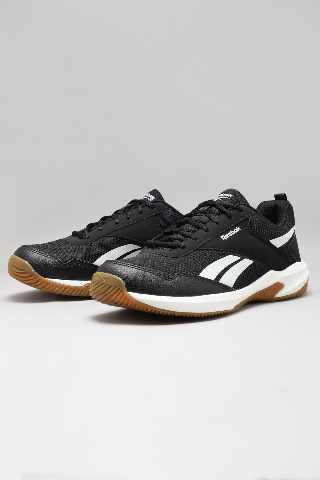 Reebok Men's Badminton Shoes Cushioned Non-Marking Indoor Sports Shoes for Men | Lightweight Flexible Court Shoe | Badminton, Tennis & Indoor Sports | Courtflex M