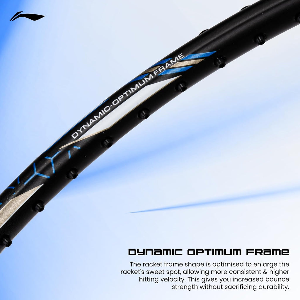 Li-Ning G-Force 5k Superlite Badminton Racket with Full Cover | 78 Grams | Max Tension : ≤30 lbs | Enhanced Control, Fast Swing Speed & Aero Frame Tech