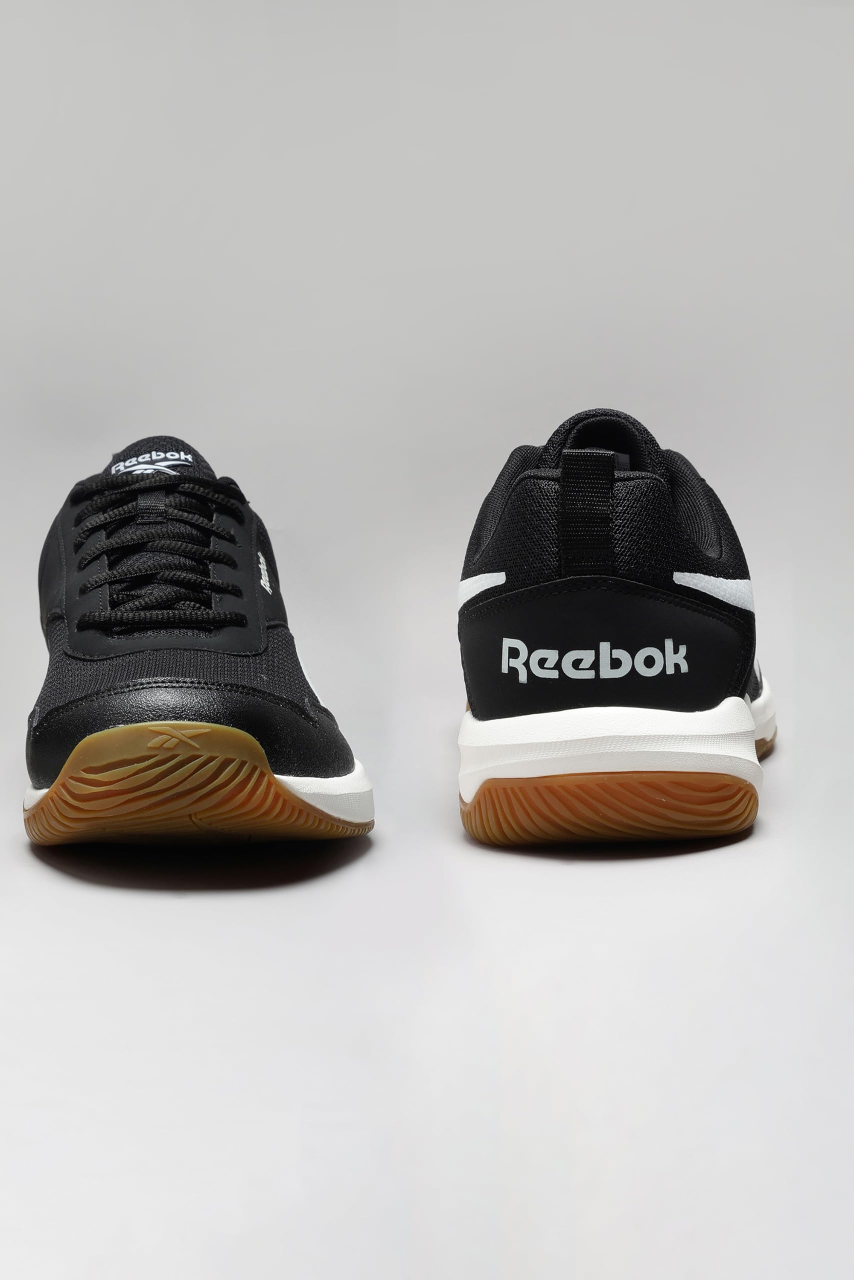 Reebok Men's Badminton Shoes Cushioned Non-Marking Indoor Sports Shoes for Men | Lightweight Flexible Court Shoe | Badminton, Tennis & Indoor Sports | Courtflex M