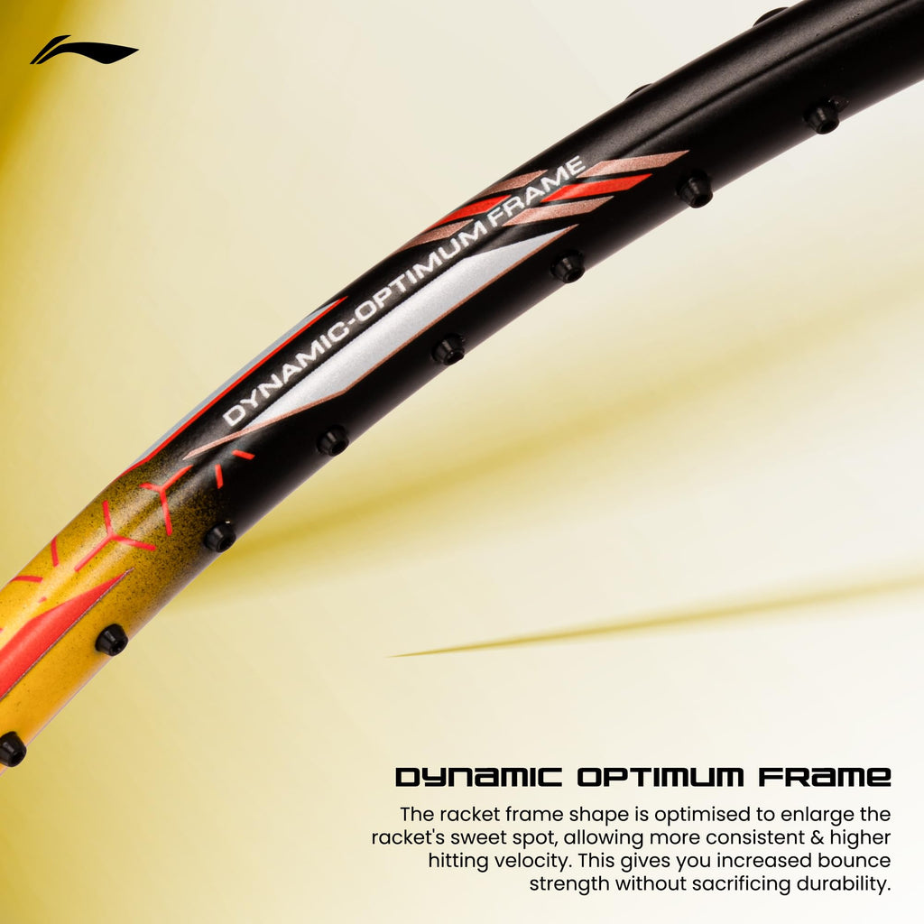 Li-Ning G-Force 5k Superlite Badminton Racket with Full Cover | 78 Grams | Max Tension : ≤30 lbs | Enhanced Control, Fast Swing Speed & Aero Frame Tech