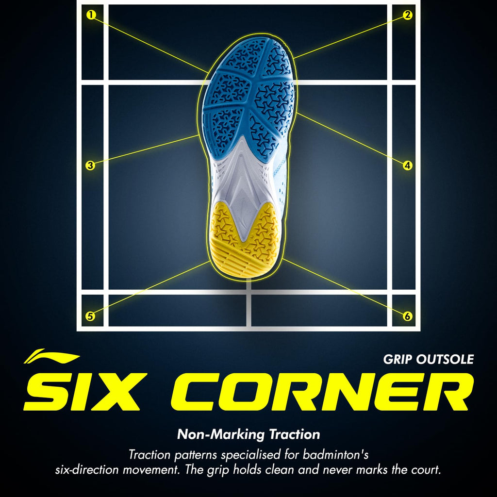Li-Ning All Round Non Marking Badminton Shoes | All Indoor Sports | Lightweight, Breathable, Grippy & Durable | High Rebound Cushioning | Stable Heel Support