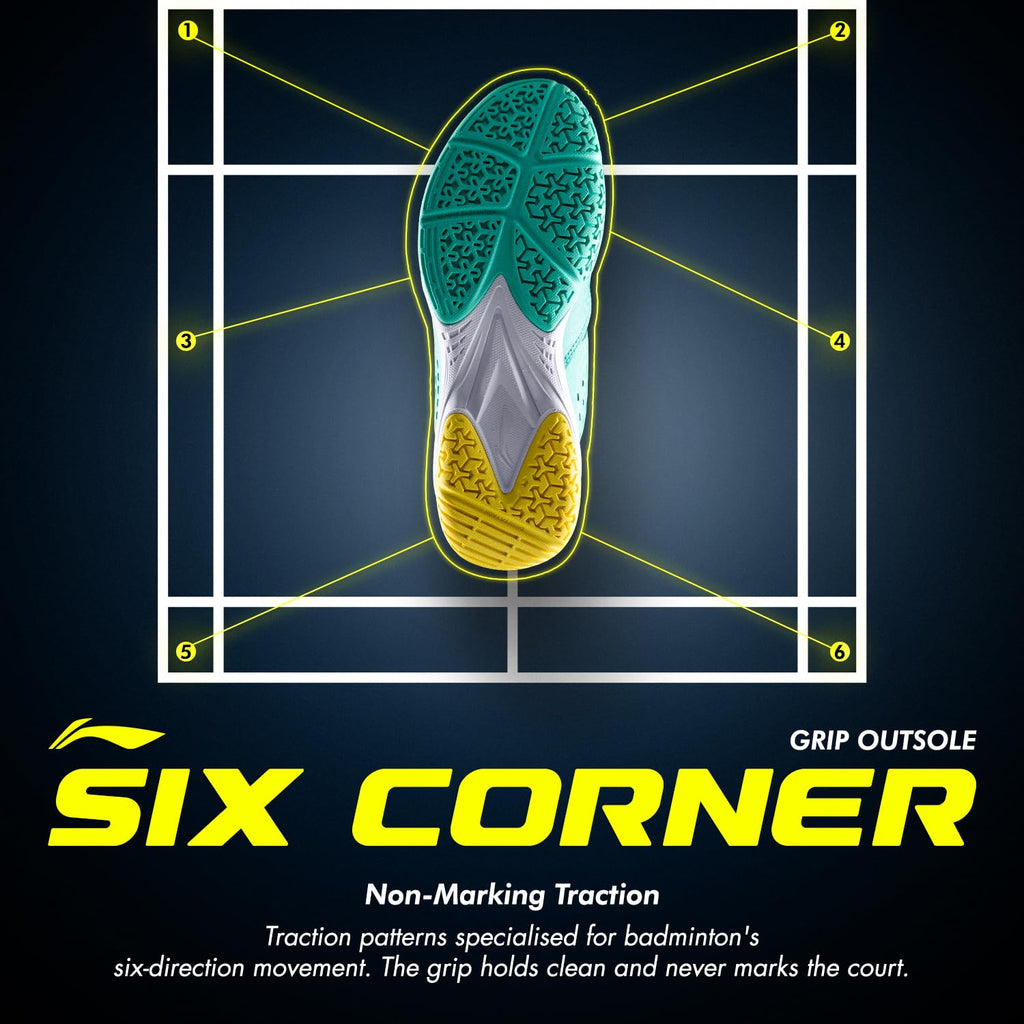 Li-Ning All Round Non Marking Badminton Shoes | All Indoor Sports | Lightweight, Breathable, Grippy & Durable | High Rebound Cushioning | Stable Heel Support