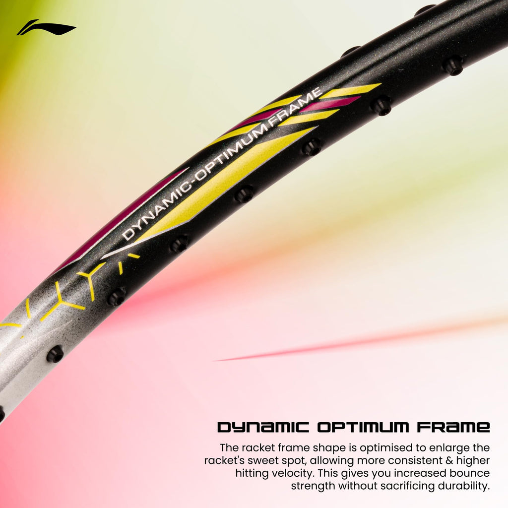 Li-Ning G-Force 5k Superlite Badminton Racket with Full Cover | 78 Grams | Max Tension : ≤30 lbs | Enhanced Control, Fast Swing Speed & Aero Frame Tech