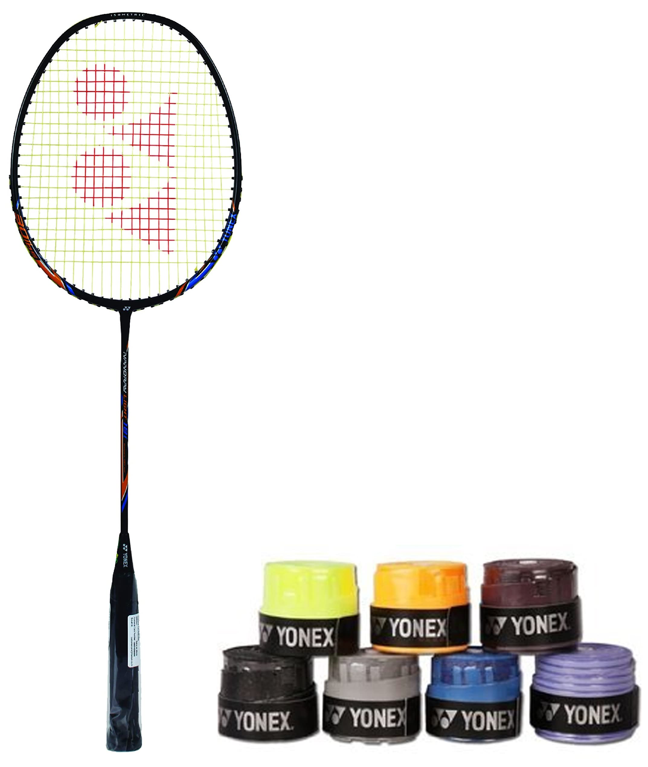 Yonex Nanoray Light 18i Graphite Badminton Racquet with Free Full Cover (77 Grams, 30 Lbs Tension, Black)