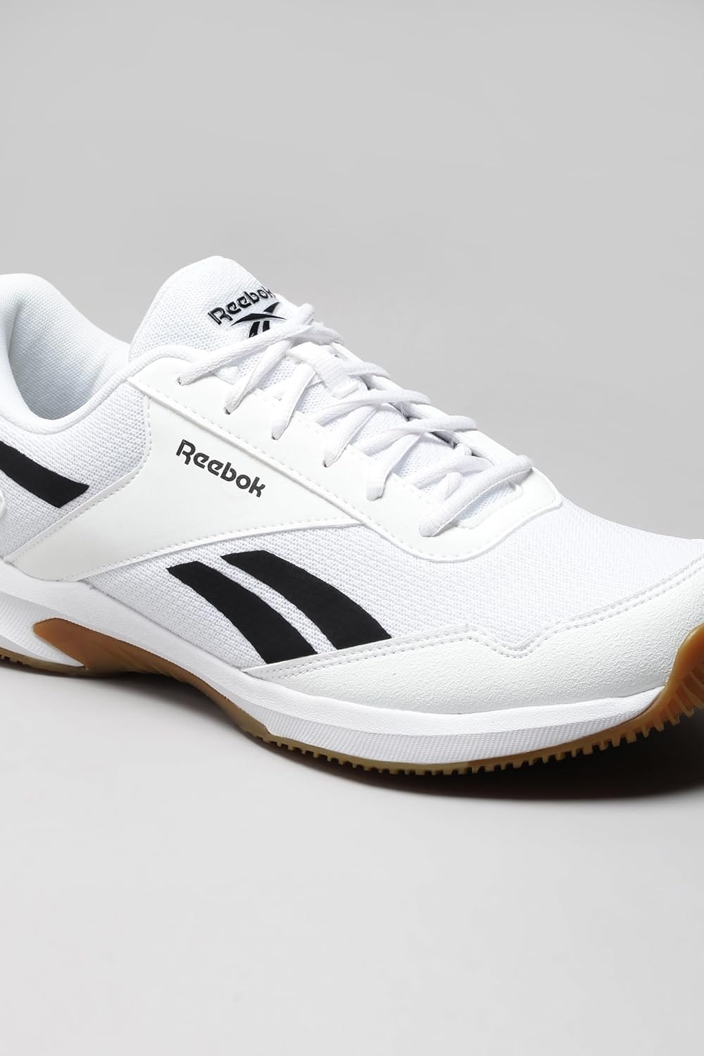 Reebok Men's Badminton Shoes Cushioned Non-Marking Indoor Sports Shoes for Men | Lightweight Flexible Court Shoe | Badminton, Tennis & Indoor Sports | Courtflex M