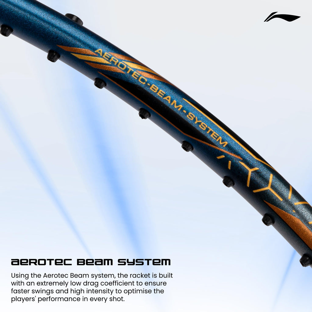 Li-Ning G-Force 5k Superlite Badminton Racket with Full Cover | 78 Grams | Max Tension : ≤30 lbs | Enhanced Control, Fast Swing Speed & Aero Frame Tech