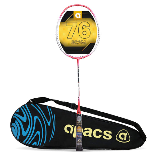 Apacs Nano Fusion Graphite Speed 722, 76g, 30LBS, Ultra Lightweight Unstrung Badminton Racket with Full