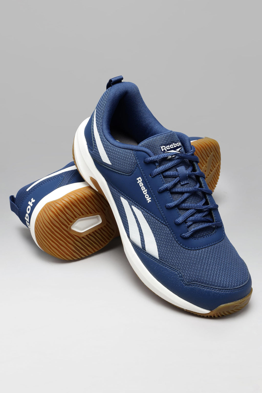 Reebok Men's Badminton Shoes Cushioned Non-Marking Indoor Sports Shoes for Men | Lightweight Flexible Court Shoe | Badminton, Tennis & Indoor Sports | Courtflex M