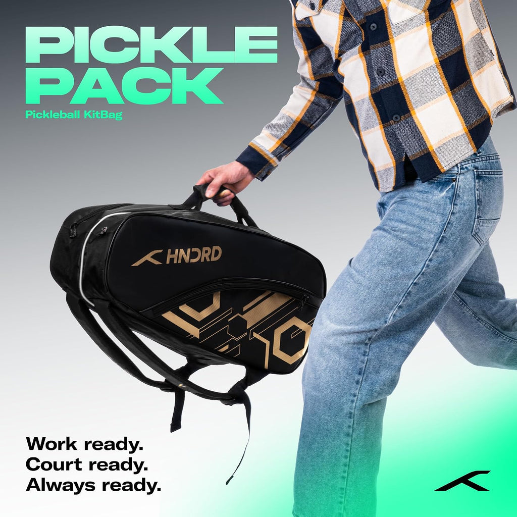 HUNDRED Pickle Pack Pickleball Kit Bag | Spacious Paddle Sports Kit Bag with Large Compartment for Paddles, Shoes & Gear – Ideal for Sports, Gym & Travel | Unisex Design