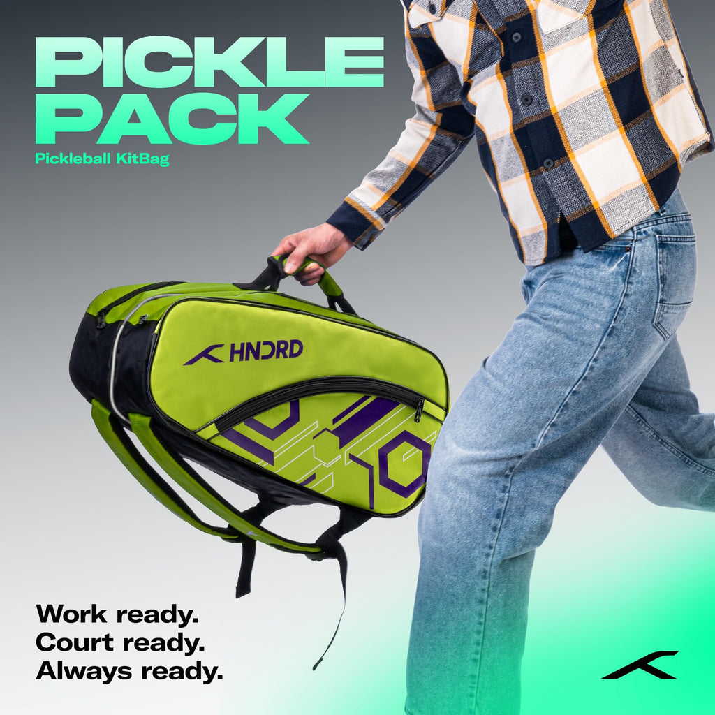 HUNDRED Pickle Pack Pickleball Kit Bag | Spacious Paddle Sports Kit Bag with Large Compartment for Paddles, Shoes & Gear – Ideal for Sports, Gym & Travel | Unisex Design