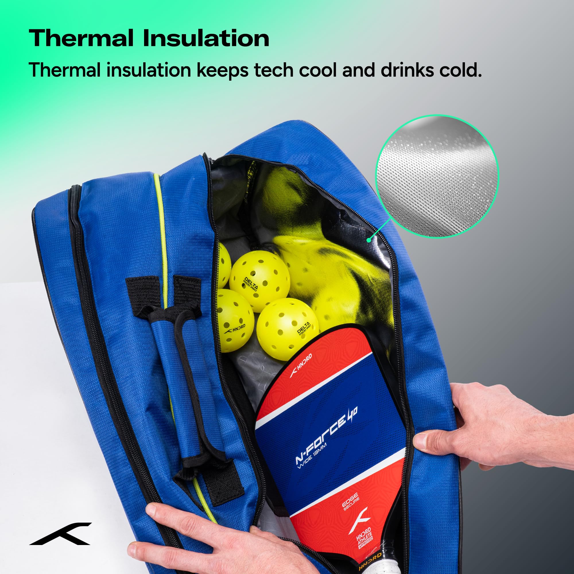 HUNDRED Pickle Pack Pickleball Kit Bag | Spacious Paddle Sports Kit Bag with Large Compartment for Paddles, Shoes & Gear – Ideal for Sports, Gym & Travel | Unisex Design