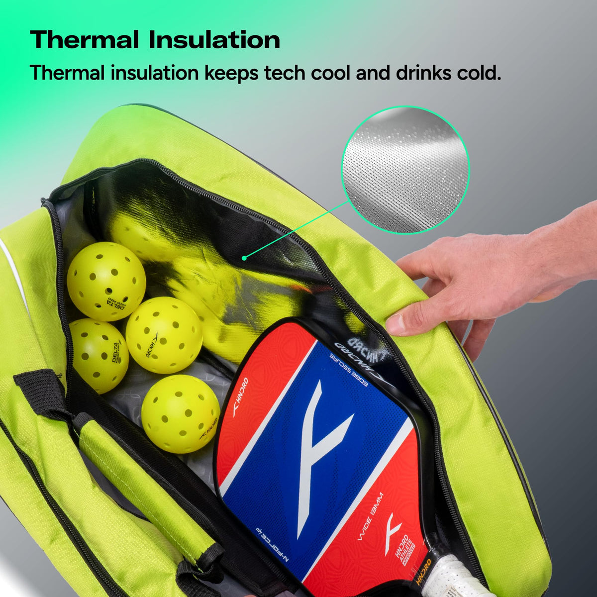 HUNDRED Pickle Pack Pickleball Kit Bag | Spacious Paddle Sports Kit Bag with Large Compartment for Paddles, Shoes & Gear – Ideal for Sports, Gym & Travel | Unisex Design