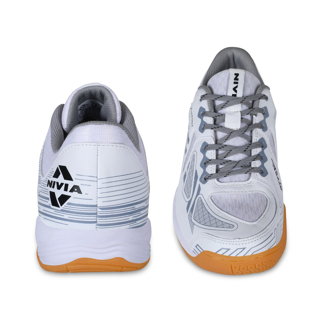 Nivia Appeal 4.0 Non-Marking Badminton Shoes for Men, Duofoam Midsole, Hexa-Grip Outsole, Breathable Mesh Upper, Neutral Arch Fit, Lightweight Cushioning & Stability