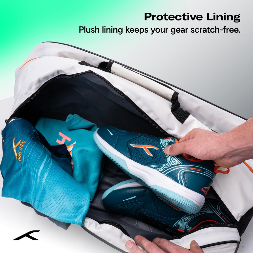 HUNDRED Pickle Pack Pickleball Kit Bag | Spacious Paddle Sports Kit Bag with Large Compartment for Paddles, Shoes & Gear – Ideal for Sports, Gym & Travel | Unisex Design