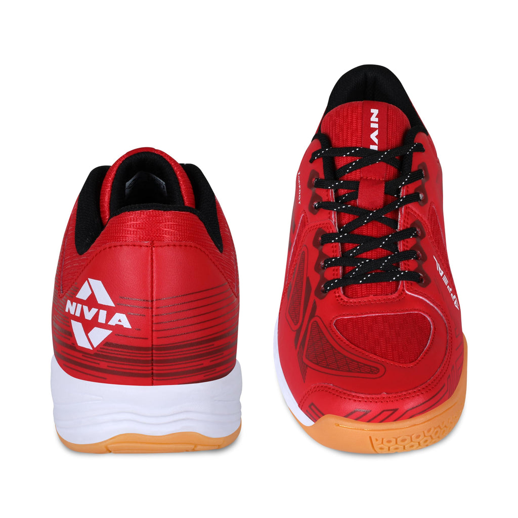 Nivia Appeal 4.0 Non-Marking Badminton Shoes for Men, Duofoam Midsole, Hexa-Grip Outsole, Breathable Mesh Upper, Neutral Arch Fit, Lightweight Cushioning & Stability