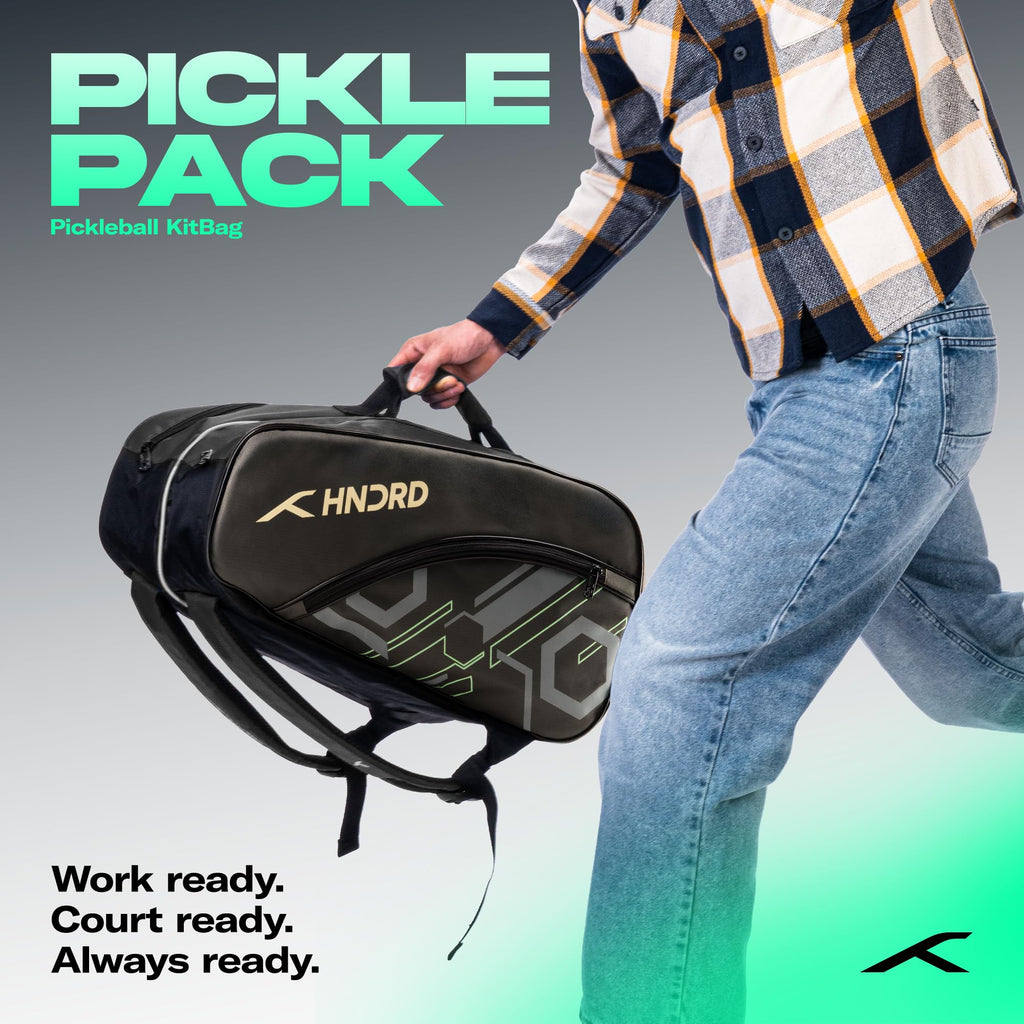 HUNDRED Pickle Pack Pickleball Kit Bag | Spacious Paddle Sports Kit Bag with Large Compartment for Paddles, Shoes & Gear – Ideal for Sports, Gym & Travel | Unisex Design