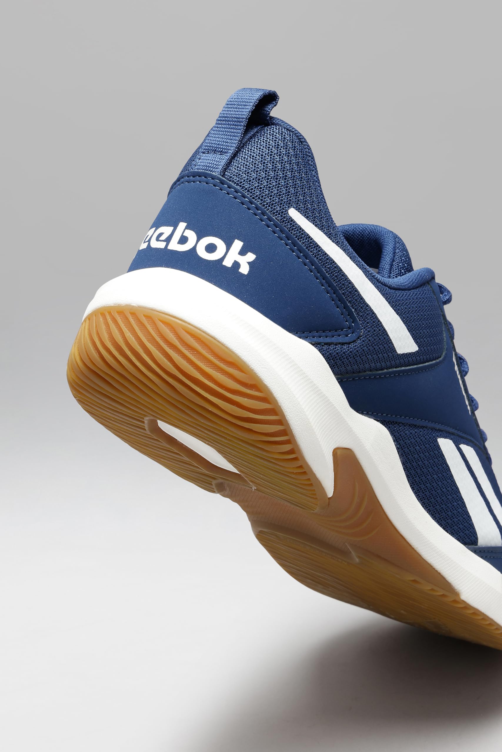 Reebok Men's Badminton Shoes Cushioned Non-Marking Indoor Sports Shoes for Men | Lightweight Flexible Court Shoe | Badminton, Tennis & Indoor Sports | Courtflex M