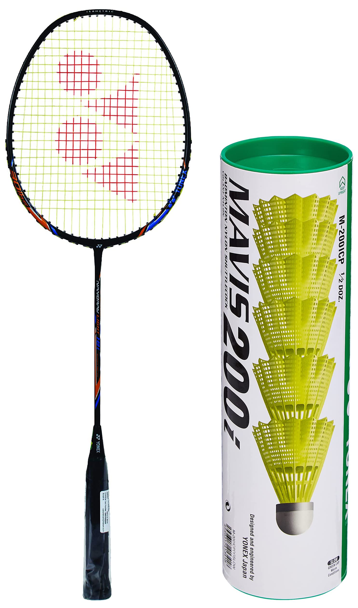 Yonex Nanoray Light 18i Graphite Badminton Racquet with Free Full Cover (77 Grams, 30 Lbs Tension, Black)
