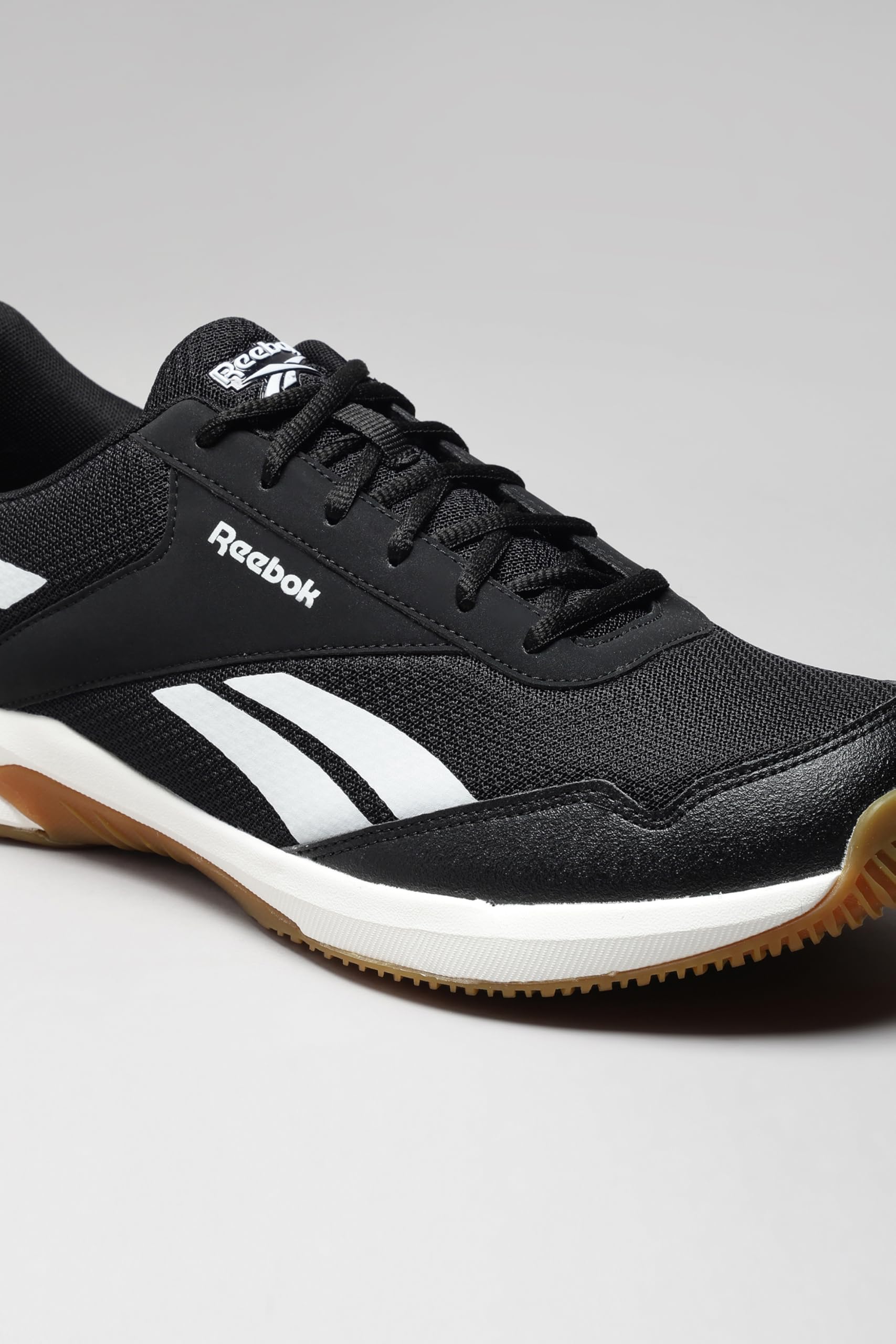 Reebok Men's Badminton Shoes Cushioned Non-Marking Indoor Sports Shoes for Men | Lightweight Flexible Court Shoe | Badminton, Tennis & Indoor Sports | Courtflex M
