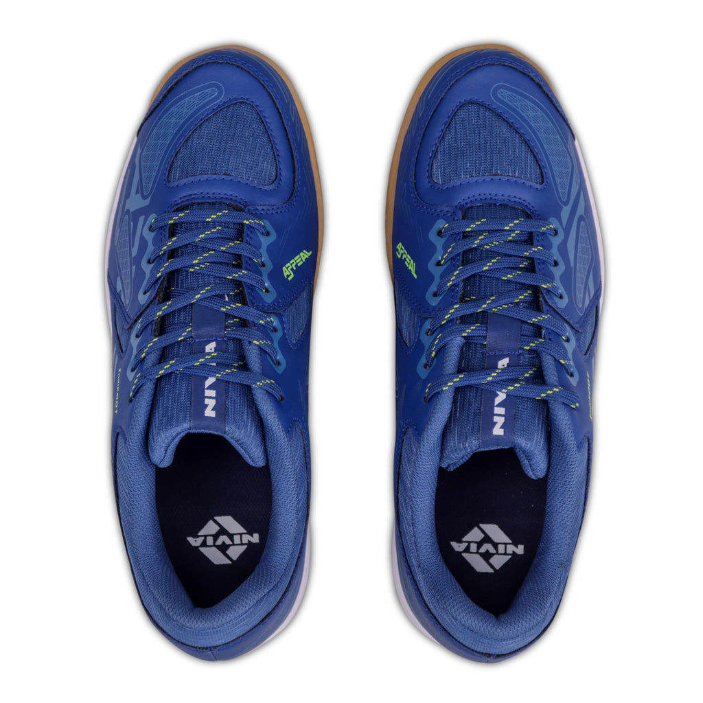Nivia Appeal 4.0 Non-Marking Badminton Shoes for Men, Duofoam Midsole, Hexa-Grip Outsole, Breathable Mesh Upper, Neutral Arch Fit, Lightweight Cushioning & Stability
