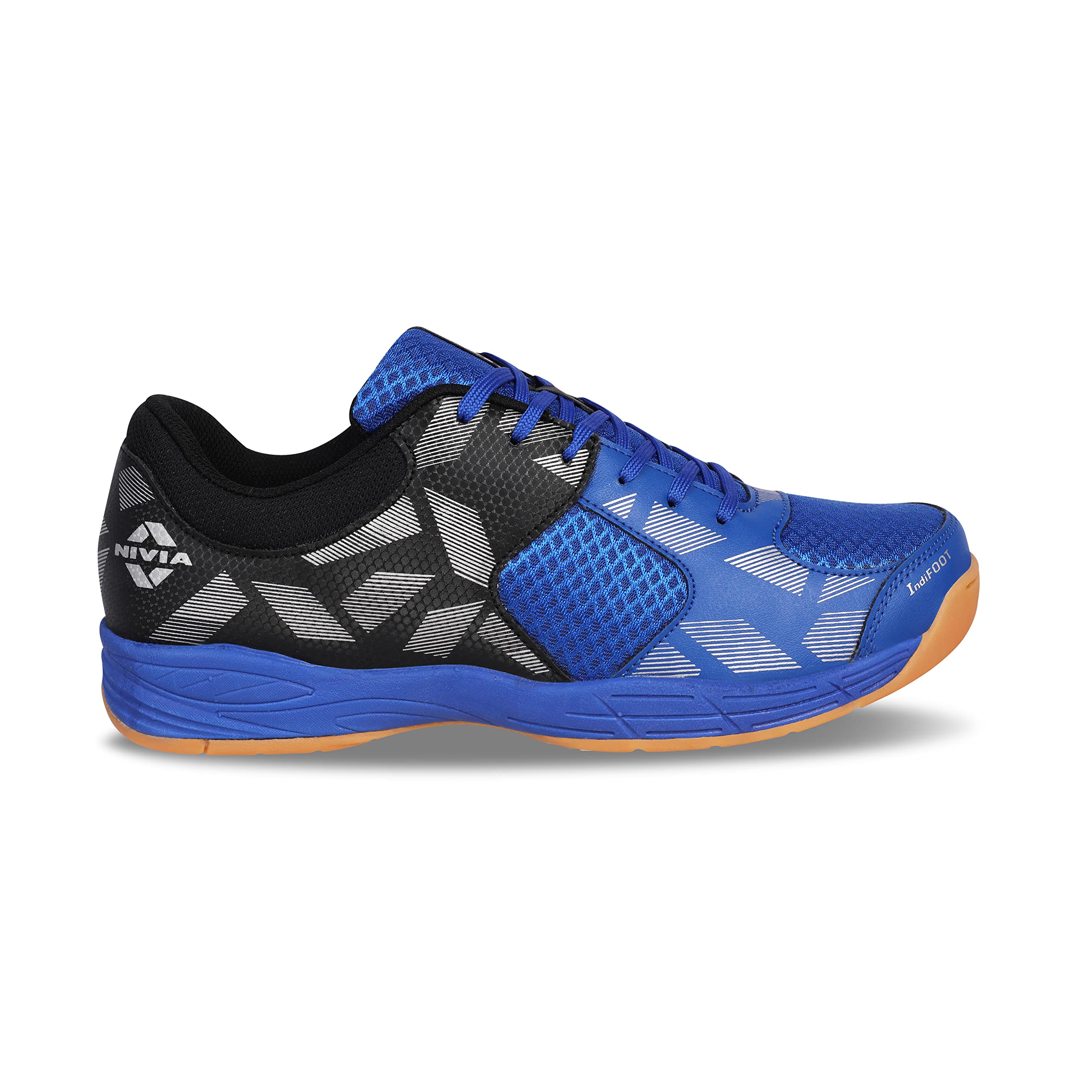 Nivia Appeal 4.0 Non-Marking Badminton Shoes for Men, Duofoam Midsole, Hexa-Grip Outsole, Breathable Mesh Upper, Neutral Arch Fit, Lightweight Cushioning & Stability