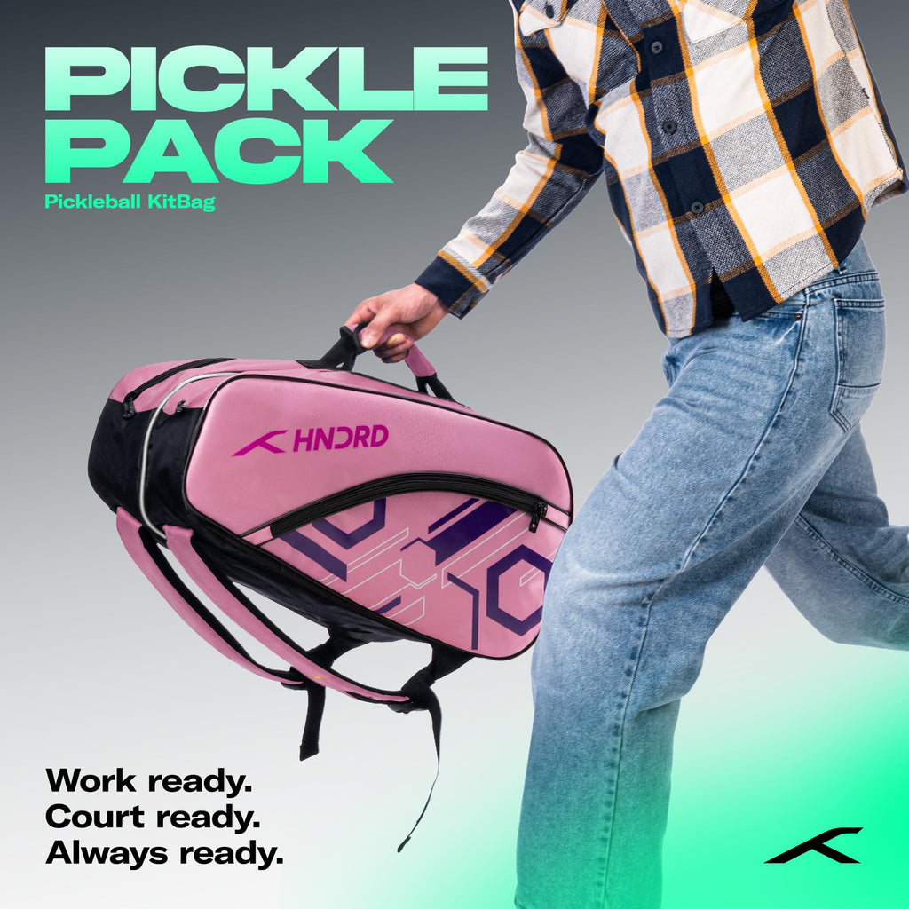 HUNDRED Pickle Pack Pickleball Kit Bag | Spacious Paddle Sports Kit Bag with Large Compartment for Paddles, Shoes & Gear – Ideal for Sports, Gym & Travel | Unisex Design