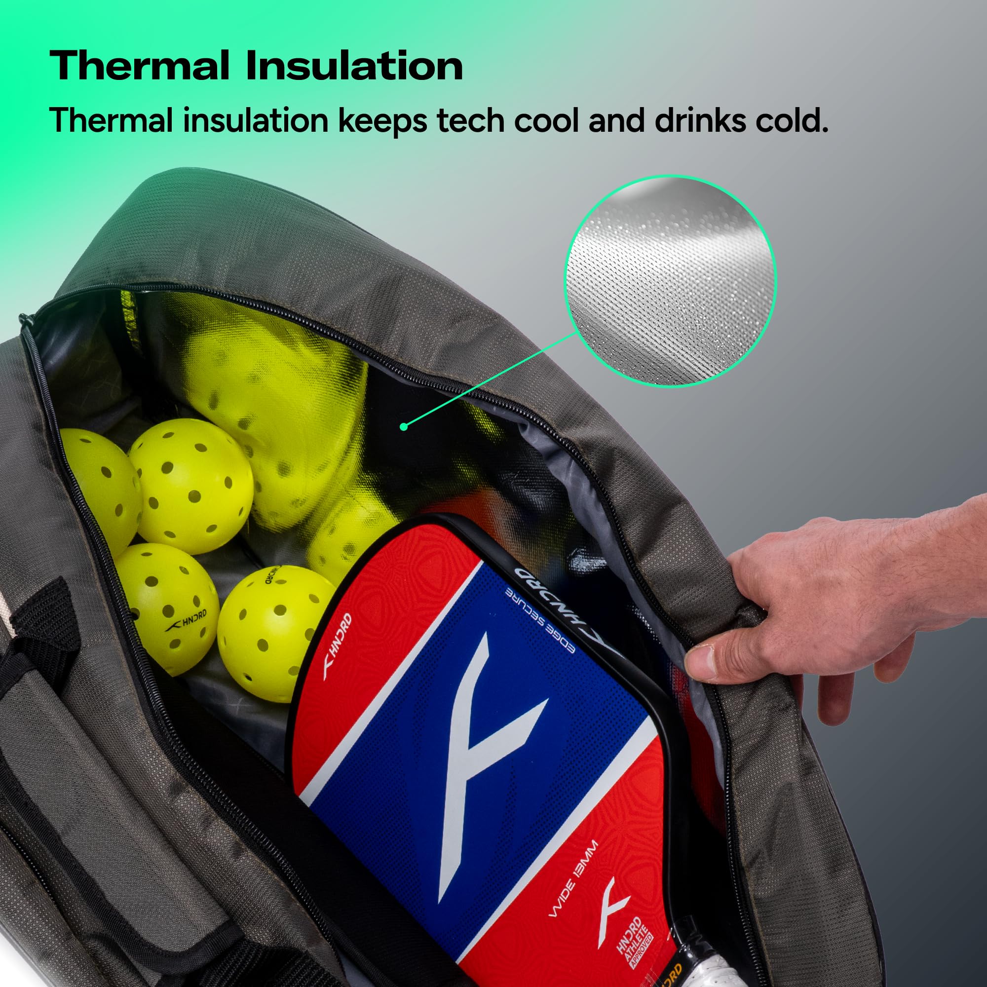 HUNDRED Pickle Pack Pickleball Kit Bag | Spacious Paddle Sports Kit Bag with Large Compartment for Paddles, Shoes & Gear – Ideal for Sports, Gym & Travel | Unisex Design