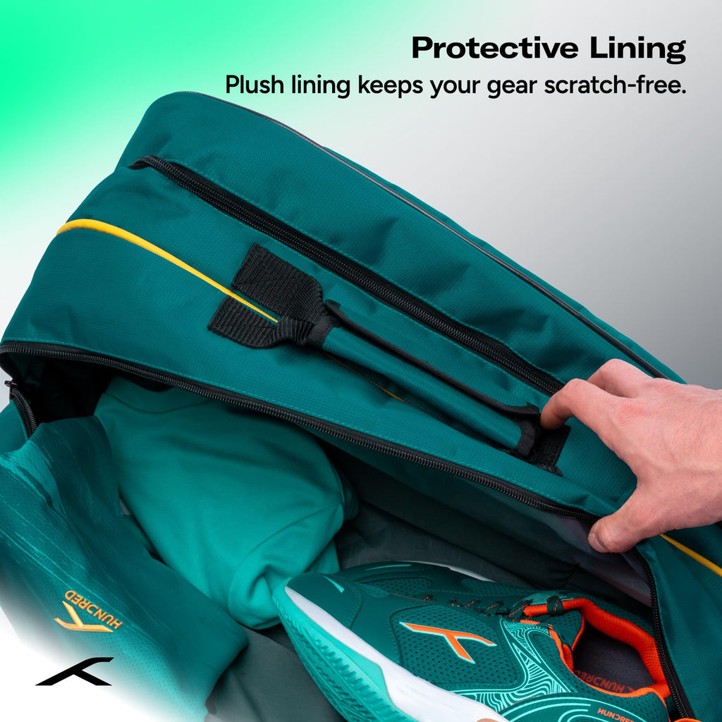 HUNDRED Pickle Pack Pickleball Kit Bag | Spacious Paddle Sports Kit Bag with Large Compartment for Paddles, Shoes & Gear – Ideal for Sports, Gym & Travel | Unisex Design