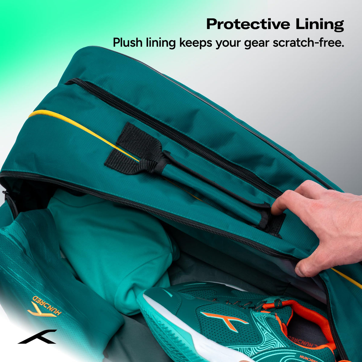 HUNDRED Pickle Pack Pickleball Kit Bag | Spacious Paddle Sports Kit Bag with Large Compartment for Paddles, Shoes & Gear – Ideal for Sports, Gym & Travel | Unisex Design
