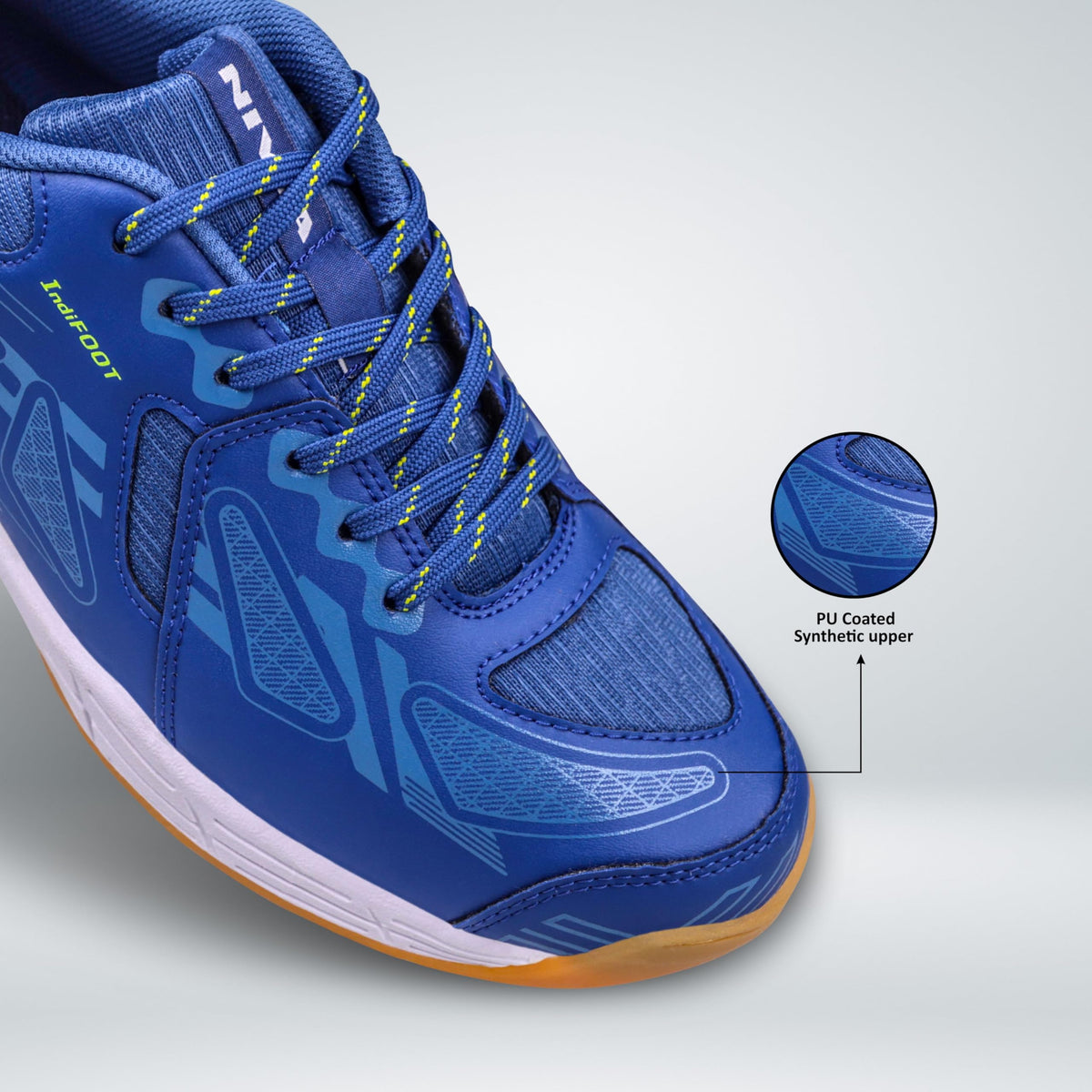 Nivia Appeal 4.0 Non-Marking Badminton Shoes for Men, Duofoam Midsole, Hexa-Grip Outsole, Breathable Mesh Upper, Neutral Arch Fit, Lightweight Cushioning & Stability