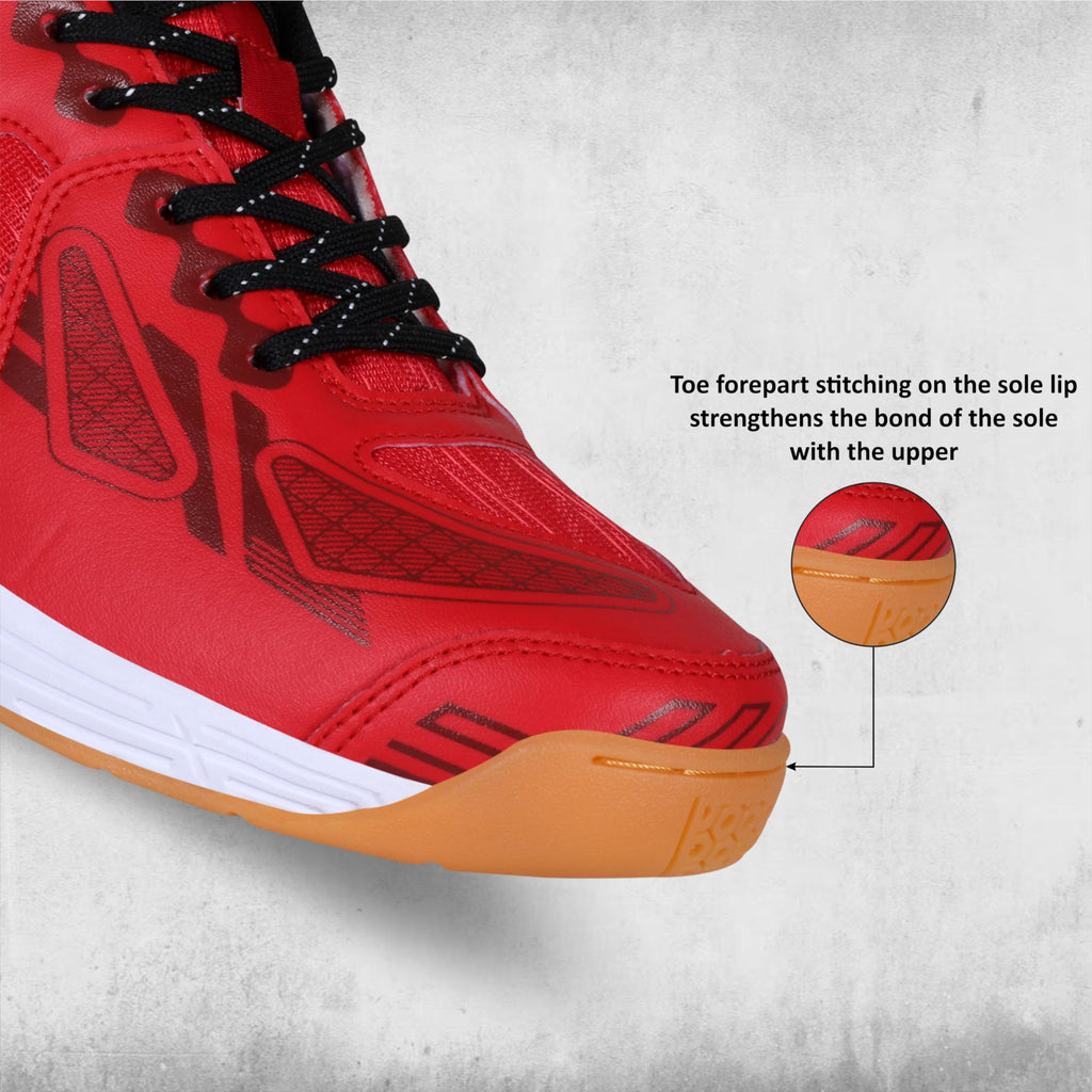 Nivia Appeal 4.0 Non-Marking Badminton Shoes for Men, Duofoam Midsole, Hexa-Grip Outsole, Breathable Mesh Upper, Neutral Arch Fit, Lightweight Cushioning & Stability